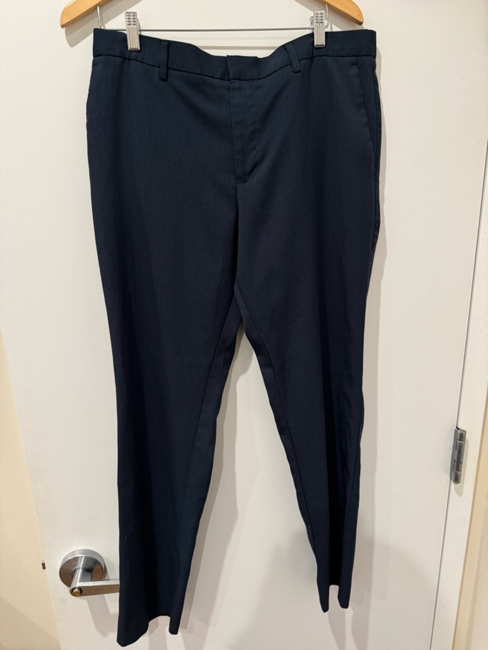 Perry Ellis Blue Slim Fit Stretch Tech Portfolio Dress Pant 36x32 Office Career